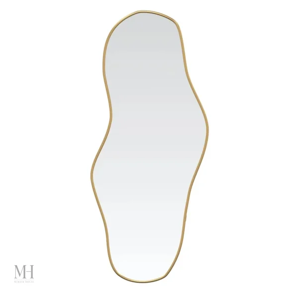 Silhouette libre en miroir doré pour sublimer votre intérieur