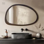 Miroir Moderne à Cadre Asymétrique