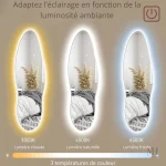 Miroir moderne LED 120x40 cm pour déco intérieure