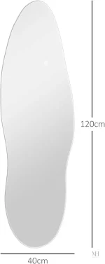 Miroir LED 120x40 cm, style contemporain