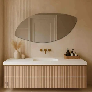 Miroir Organique Asymétrique Salle de Bain 50x100 cm
