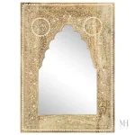 Miroir oriental en bois, style épuré