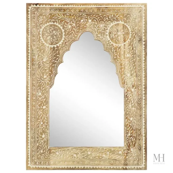 Miroir oriental en bois, style épuré