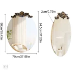 Accessoire mural doré au design raffiné
