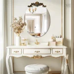 Miroir ovale au design chic et sophistiqué