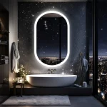 Miroir LED 50x100 cm, idéal pour un éclairage optimal