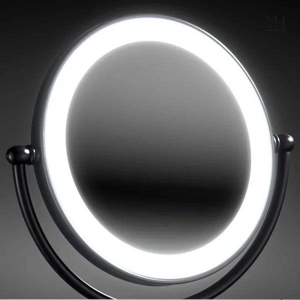 Miroir LED avec fonction de grossissement x10