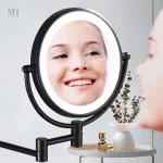 Miroir avec bras extensible pour un usage facile