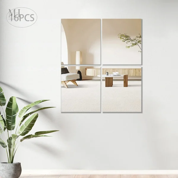 Miroir Plafond Adhésif - Design Élégant