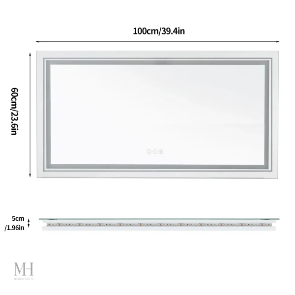Miroir lumineux pour salle de bain, solution moderne
