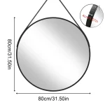 Éclairage optimal avec miroir mural rond