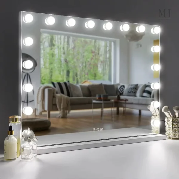 Miroir de maquillage avec grossissement 10X