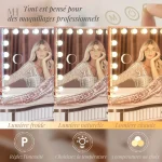 Éclairage LED pour un make-up parfait