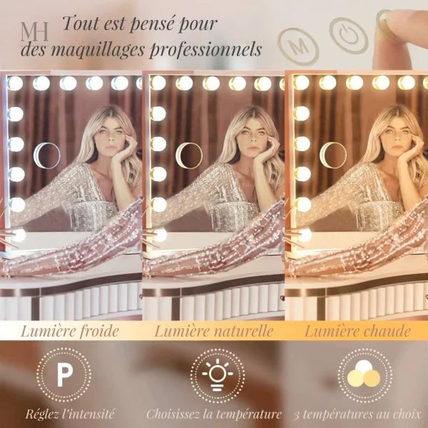 Éclairage LED pour un make-up parfait