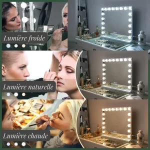 Miroir de Maquillage au Style Hollywood