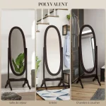 Miroir psyché en bois pour un intérieur raffiné