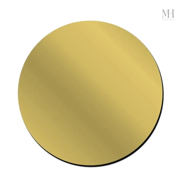 Élément chic pour votre intérieur, miroir rond collant doré