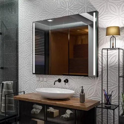 miroir-rectangulaire-100x80-led-antibuee-horizontal-1 Miroir LED 100x80 cm avec fonction anti-buée