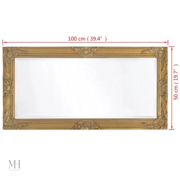 Miroir élégant en bois pour décoration intérieure