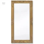 Miroir mural vintage en bois pour un intérieur chic