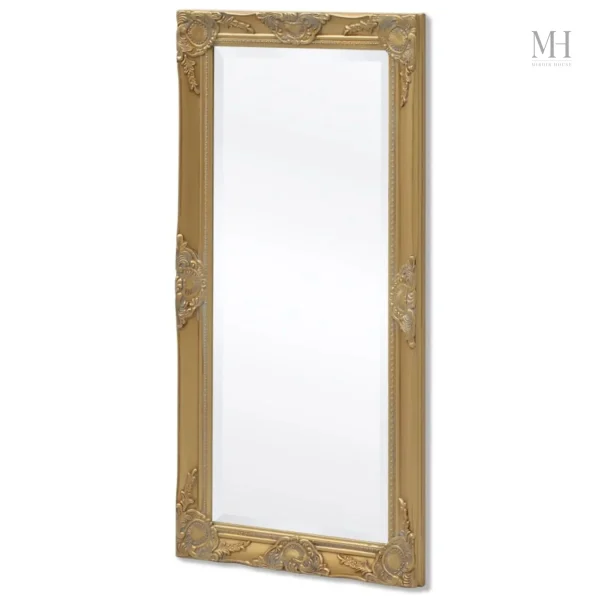 Miroir rectangulaire au design classique en bois