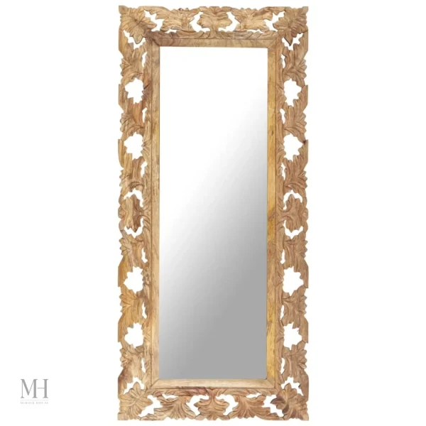 miroir-rectangulaire-en-bois-1 Miroir Rectangulaire en Bois 110x50 cm