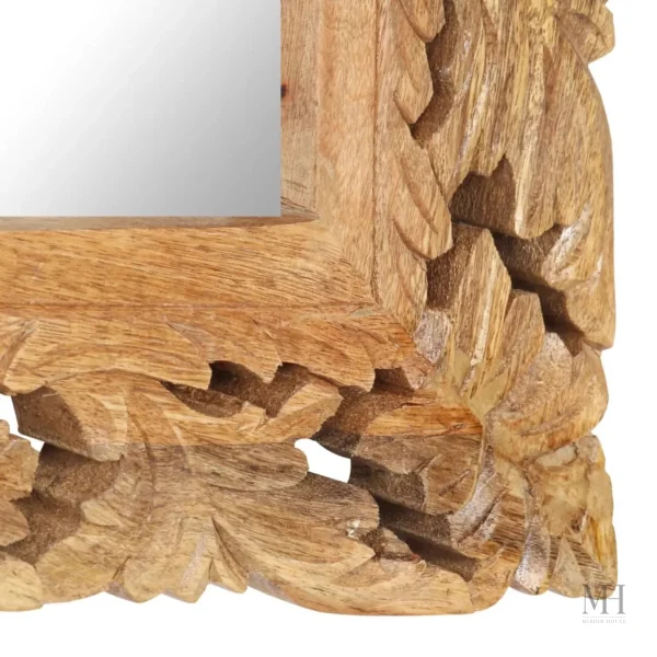 Miroir en Bois, Finition Artisanale et Chic