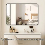 Miroir Rectangulaire 60 x 80 cm Design sobre