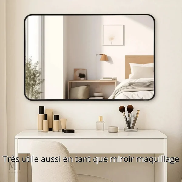 Miroir Rectangulaire 60 x 80 cm Design sobre