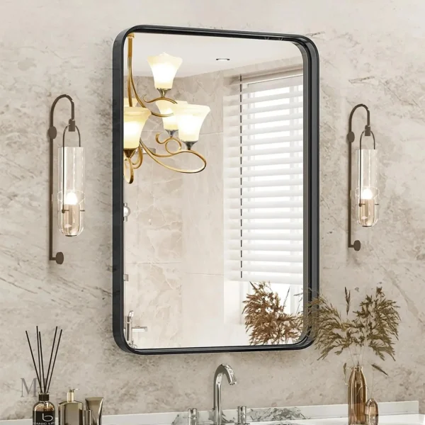 Miroir Rectangulaire Aluminium pour Salle de Bain