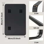 Salle de Bain Miroir Rectangulaire Cadre Noir