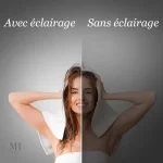Miroir LED design pour un espace de bain moderne et pratique