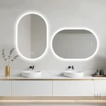 Miroir LED Ovale 90 cm, Design Moderne