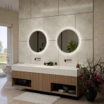 Design moderne avec double anneau lumineux