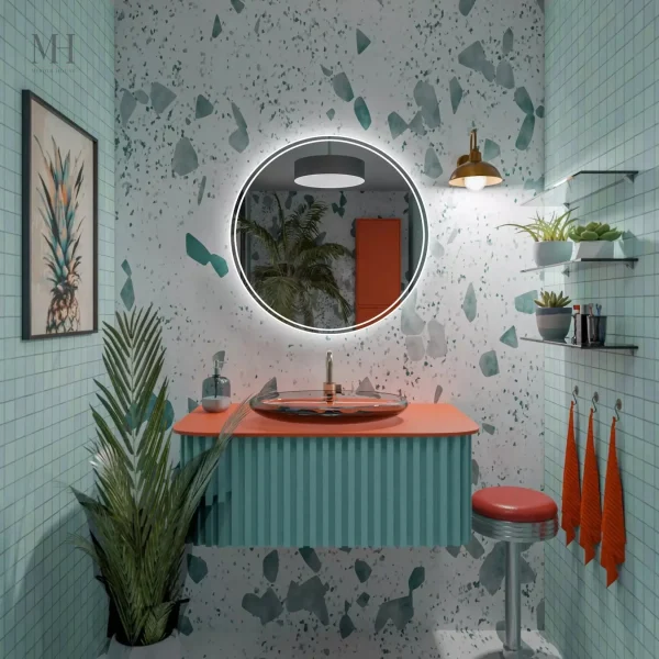 Miroir antibuée de 100 cm pour salle de bain
