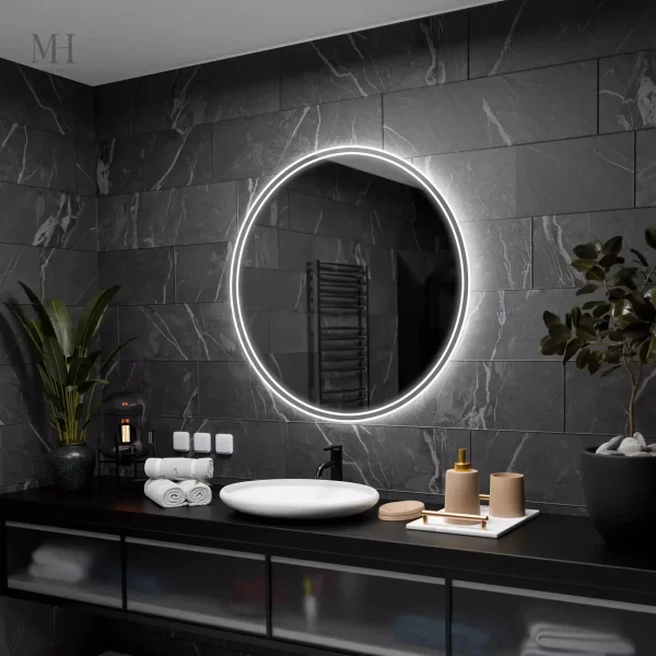 Miroir décoratif rond pour espace contemporain