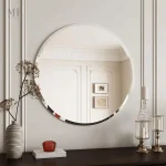 Miroir mural moderne sans cadre, élégance minimaliste