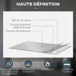 Miroir salle de bain avec technologie LED efficace