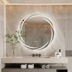 Éclairage LED pour miroir rond salle de bain