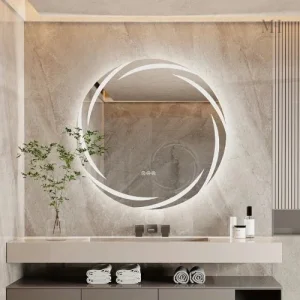 Éclairage LED pour miroir rond salle de bain