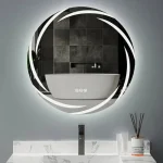 Miroir de salle de bain avec fonction anti-buée