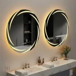 Miroir design LED pour salle de bain contemporaine