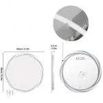 Miroir rond avec lumière LED pour ambiance chaleureuse