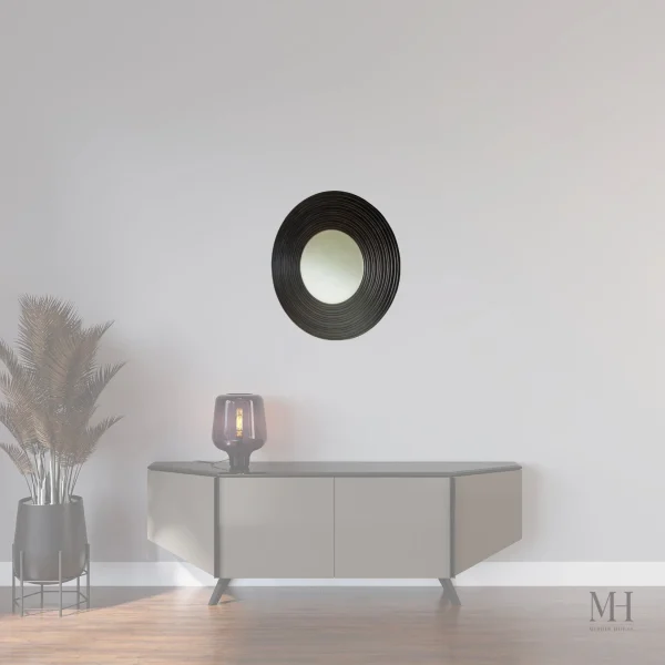 Miroir en bois d'Or Brun pour une ambiance rustique