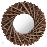 Miroir rond 40 cm, ambiance authentique et chaleureuse