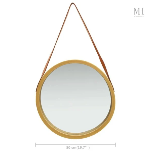 miroir-rond-contour-bois-1 Miroir Rond en Bois - Déco Murale Tendance 40 cm