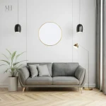 Miroir Rond Doré 40 cm pour une décoration élégante
