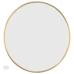 Miroir mural doré au design minimaliste pour vos murs