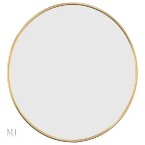Miroir mural doré au design minimaliste pour vos murs