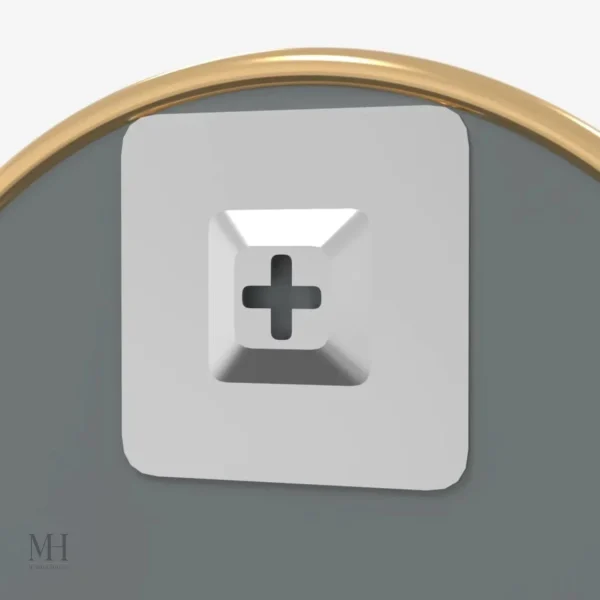 Miroir mural doré, parfait pour ajouter du style à votre décor